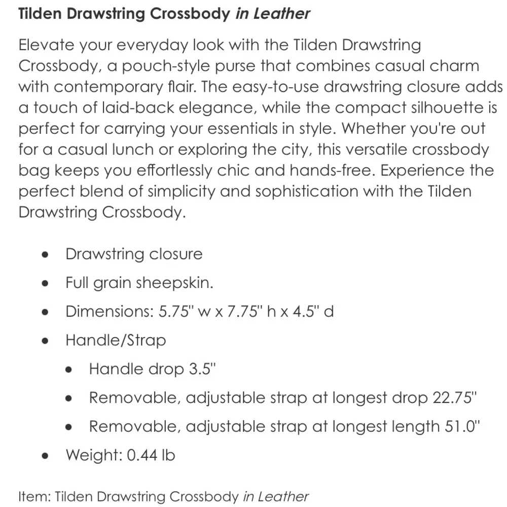 VERA BRADLEY Tilden Drawstring Crossbody Purse Handbag Bag NEVER USED LIKE NEW! - Picture 5 of 16